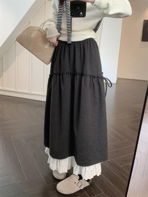 <曾小咸推荐> 木耳边花边拼接半身裙 日常169/件 活动价119.99/件！【预售款，预计3-15天发货】 商品图7