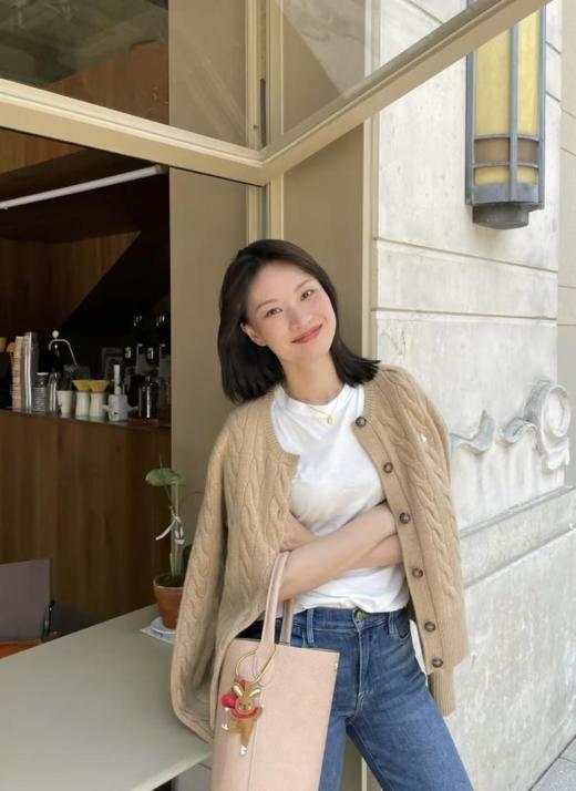 PoLo/拉夫劳伦出口订单区别市场货！25早春新款精致的刺绣小马经典logo扭麻花织法开衫（U） 商品图1