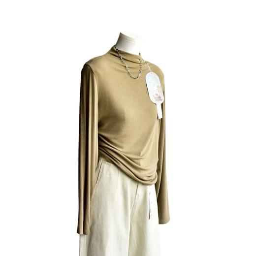 丁摩 【天丝羊毛松松衣】秋冬女装新款中高领天丝羊毛长袖毛衫打底衫女4ZF-193 商品图4