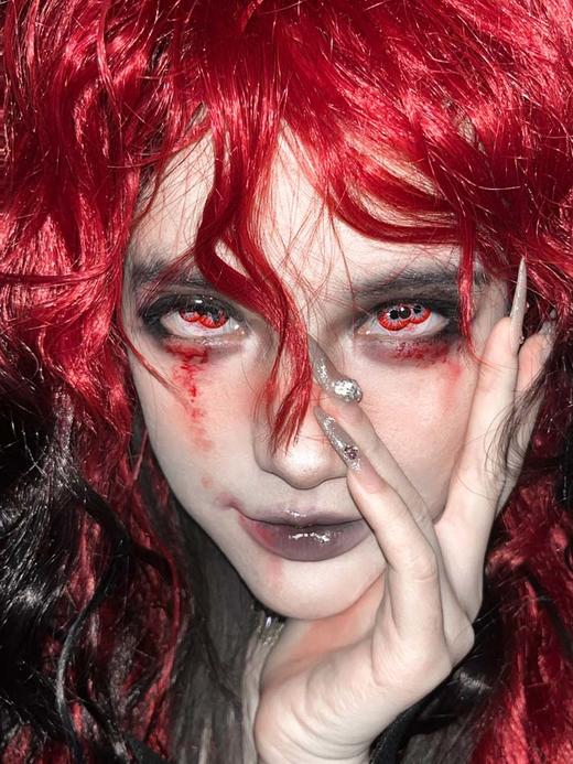 ninamind  半年抛 生灵中邪（重瞳子红） 直径14.5mm着色14.2mm 商品图1