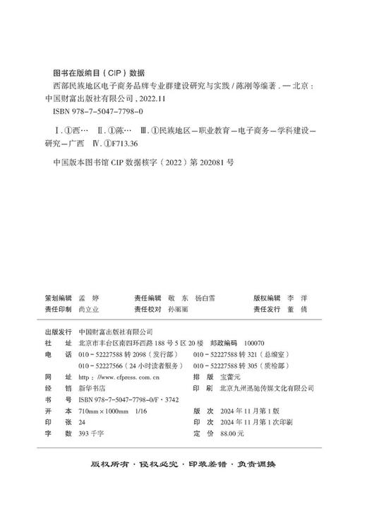 西部民族地区电子商务品牌专业群建设研究与实践 商品图3