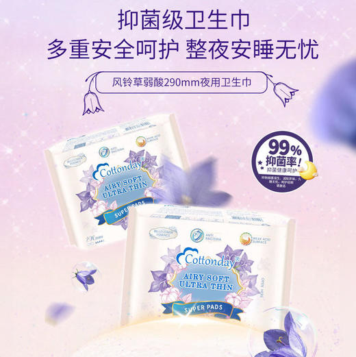 丹麦 Cottonday绵柔时光 干爽舒适卫生巾/安心裤/私处自检检测护垫 日用&夜用 商品图1