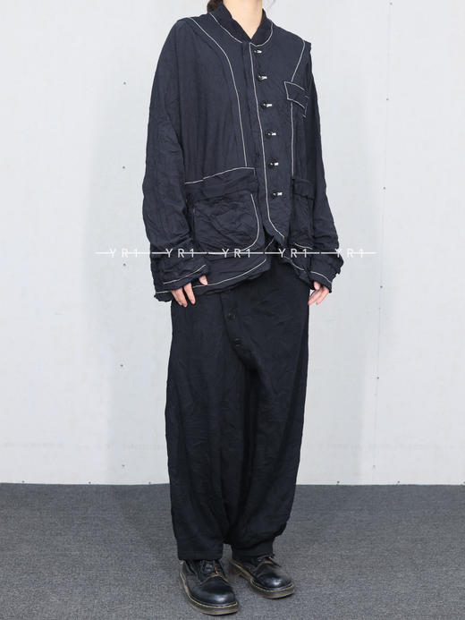 Y's ｜ 褶皱感按扣拉裆裤 商品图3