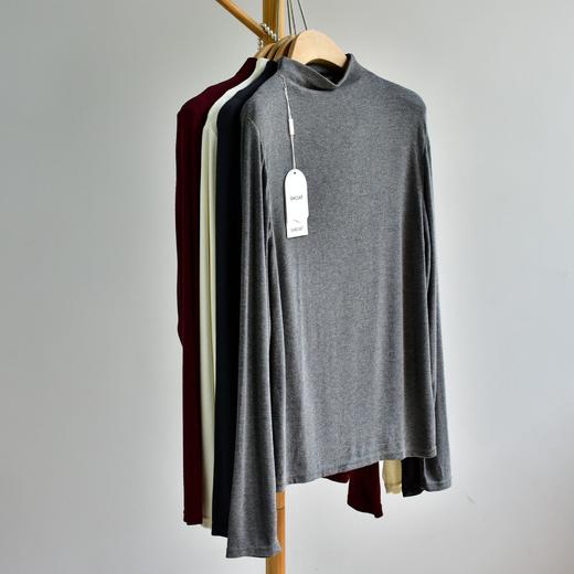 丁摩 【天丝羊毛松松衣】秋冬女装新款中高领天丝羊毛长袖毛衫打底衫女4ZF-193 商品图3