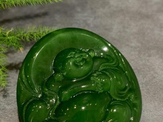 【御珠宫坊·传承系列】碧玉佛挂件 商品图2