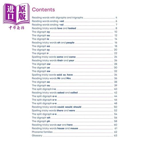 【中商原版】My Letters and Sounds Phonics Practice Book 5 Phase 5 我的字母和声音 自然拼读练习册5 英文原版 有答案 5-6岁 商品图2