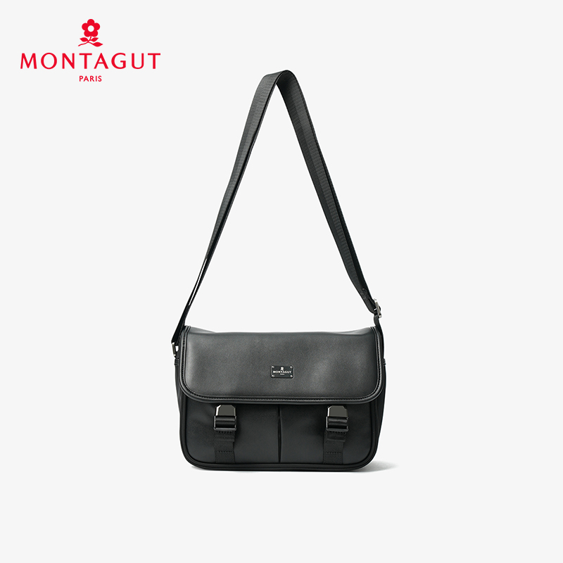 法国梦特娇秋冬时尚休闲单肩百搭邮差包男包