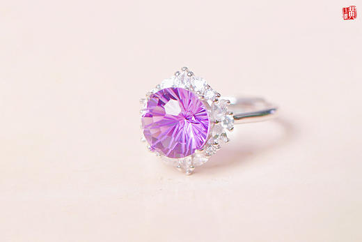 【烟花盛绽】紫水晶戒指  镶嵌：925银镶 商品图2