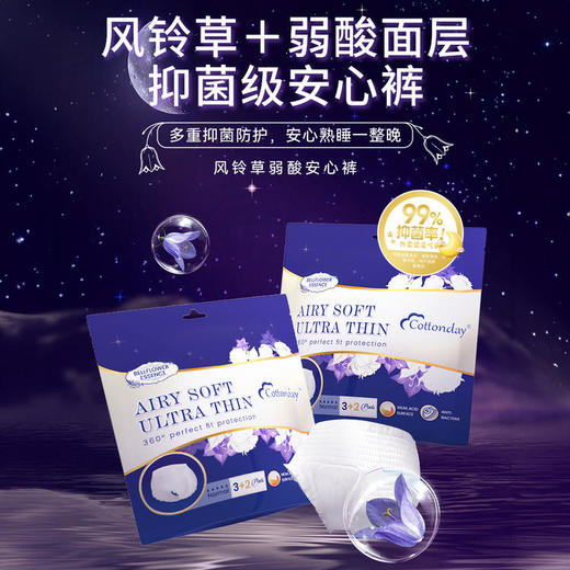 丹麦 Cottonday绵柔时光 干爽舒适卫生巾/安心裤/私处自检检测护垫 日用&夜用 商品图2