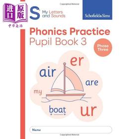 预售 【中商原版】My Letters and Sounds Phonics Practice Book 3 Phase 3 我的字母和声音 自然拼读练习册3 英文原版有答案 4-5岁