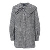 名媛千金小香风翻领衬衫式外套格纹大衣 商品缩略图4