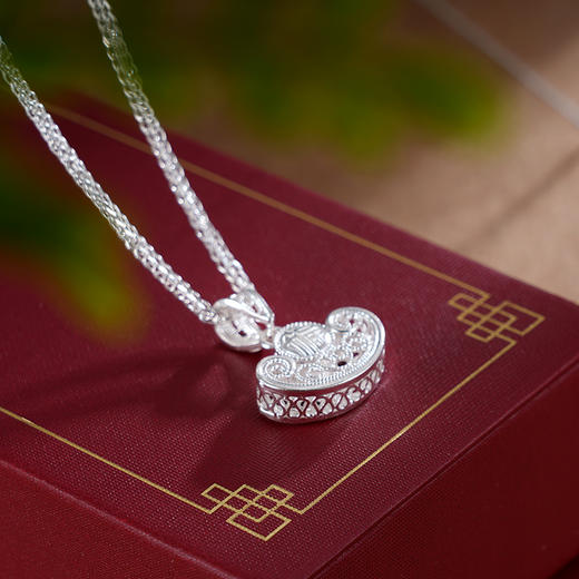 子佩集S990银【宝财之影】吊坠【MX007】花丝(不含链)2411 商品图4