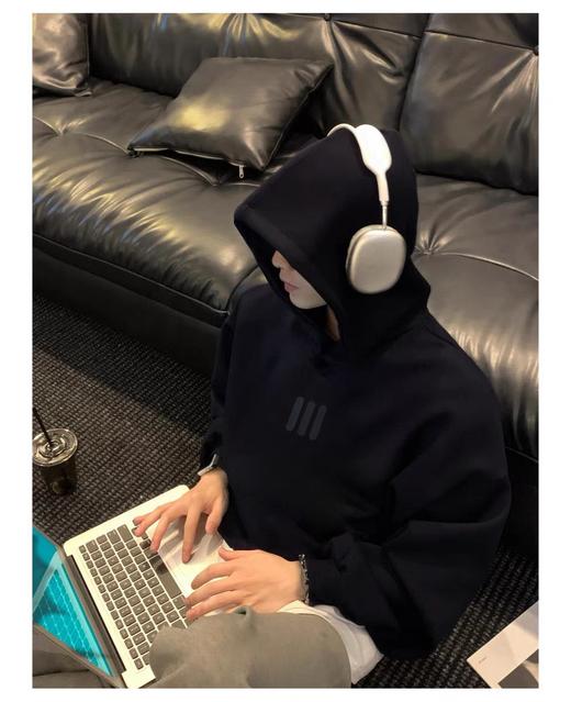 FOGFEAROFGODESSENTIALS联名三杠硅胶印花重磅高街短袖情侣款连帽卫衣男女同款（UY*BG) 商品图2