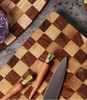 品牌直发~无漆无蜡❗️【摩飞棋盘格砧板】采用乌檀木材质，经典双色拼接✅切肉、切菜、擀面、西餐托盘，大小足够✅无胶水、无甲醛，天然纹理！ 商品缩略图3