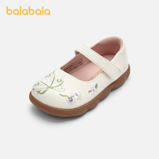 巴拉巴拉童鞋女童公主鞋精致国风刺绣汉服鞋2025春秋新款鞋子防滑 商品图0