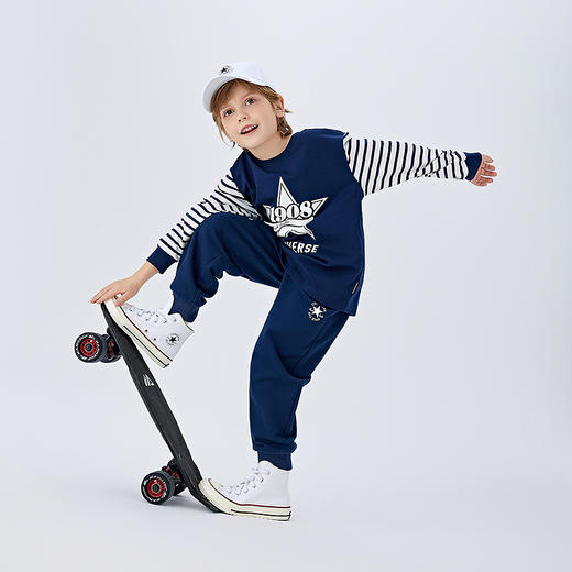 CONVERSE 春 大童小童 儿童童装T恤 CNVB-LK-H176 商品图3