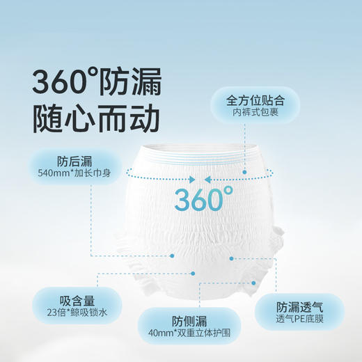 9条|消毒级开丽产妇安心裤裤型卫生巾特大号 商品图1