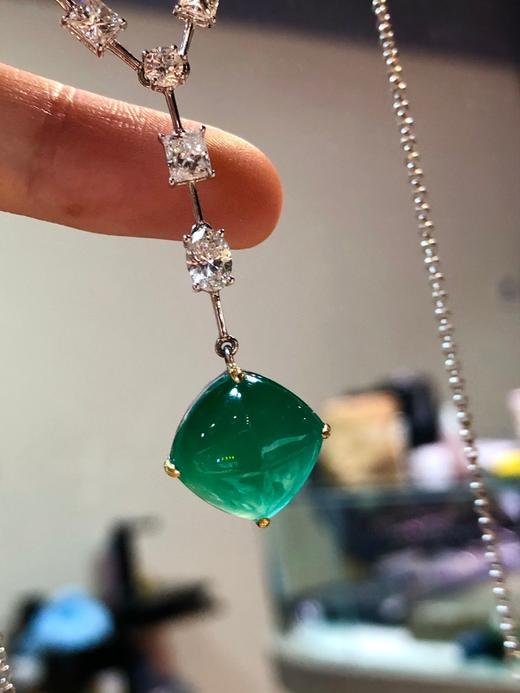 8.01ct糖塔祖母绿项链 商品图1