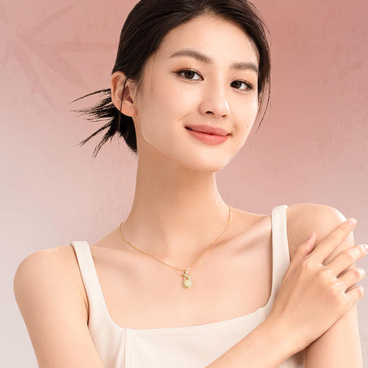 【纳福满满项链】Fanci范琦x宫主和田玉福袋吊坠送女友送妈妈礼物 商品图4