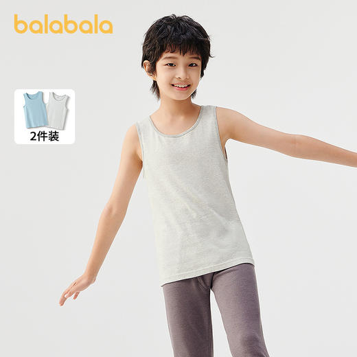 巴拉巴拉儿童背心两件装春秋装2025新款男童上衣女童打底衫中小童 商品图0