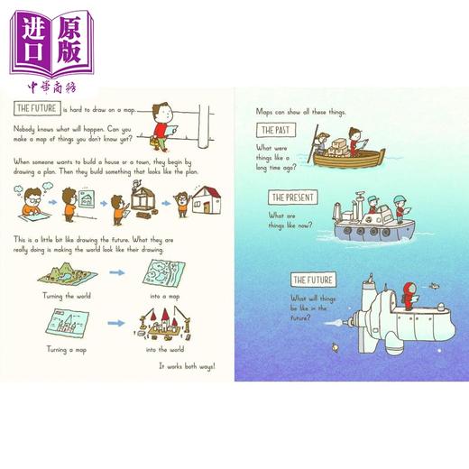 【中商原版】吉竹伸介 我在哪里 Shinsuke Yoshitake I Wonder Where I Am 英文原版 儿童漫画绘本 以极富创意的视角认识地图 商品图3