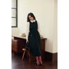 HeyDress法式连衣裙女秋冬收腰显瘦气质赫本风高级小黑裙花苞裙子 商品缩略图3
