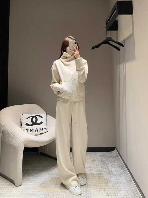 小众品牌24Fw秋冬新款休闲拉链加绒外套长裤套装（UY*DQJB） 商品图10