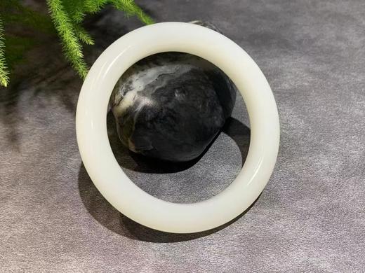 【御珠宫坊·传承系列】羊脂白玉手镯50.5mm 商品图5