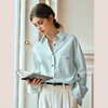 OLrain欧芮儿长袖衬衫女春季2025年新款休闲通勤风宽松一字袋衬衣 商品缩略图4