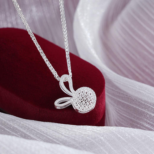 子佩集S990银【幸运兔】吊坠【MX008】花丝(不含链)2411 商品图4