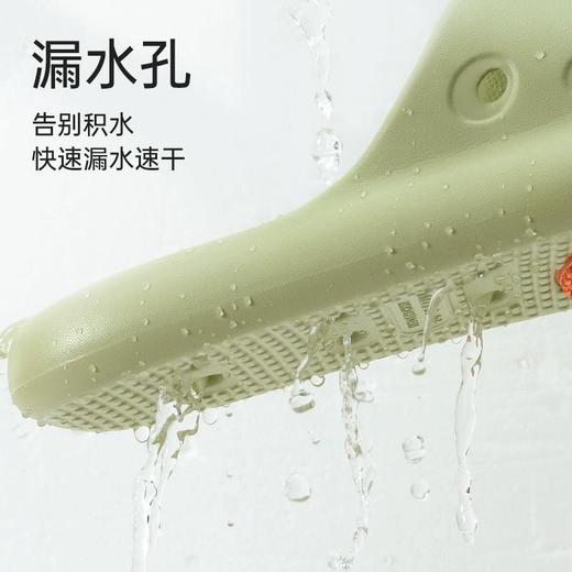 洁丽雅漏水浴室拖鞋女居家耐磨防滑轻巧鞋子男软底厚底情侣款防臭 商品图1