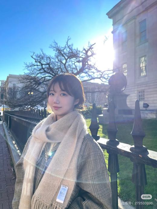 .年轻十岁，独家!三色！！miu m*u马海毛围巾男女同款经典纯色复古英伦风 商品图5