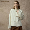 Famecoco范可儿中式圆领短外套羊毛双面呢大衣FAC8AS009 商品缩略图1
