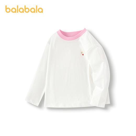 巴拉巴拉童装儿童长袖t恤男童女童2025新款春装纯棉百搭打底衫潮 商品图4