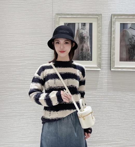 迪奥24新品刺绣织带羊毛呢盆帽头围5558cm（UT*COCO） 商品图6