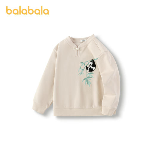 巴拉巴拉童装男童长袖卫衣儿童上衣2025新款春装圆领国风打底衫潮 商品图4