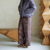 绽放旅行女装844朵/加厚双雨露麻底印花半松紧腰长裤宽松休闲裤 商品缩略图2