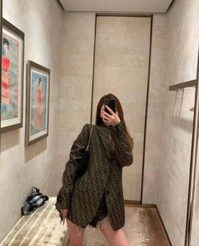Fendi经典老花系列西装外套
