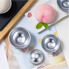 雪媚娘半圆模 浅半圆 雪媚娘雪梅娘皮蛋糕模具 铝合金半球形模