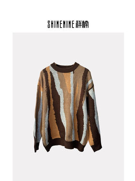 440843259不规则撞色针织衫