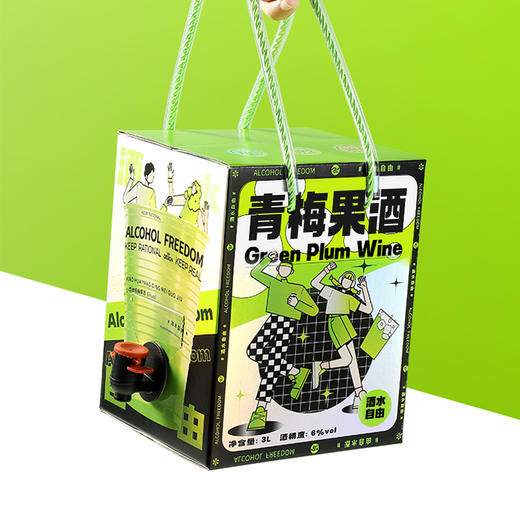 小花样酒水自由系列3L青梅酒 商品图3