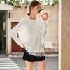 OLrain欧芮儿法式白色T恤女春季2025年新款设计感拼接蕾丝上衣 商品缩略图1