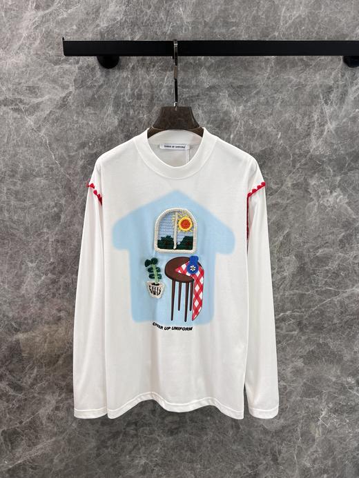 CHEERUPUNIF*RM24Fw秋冬新款立体窗台印花长袖T恤（UY*DQJB） 商品图12