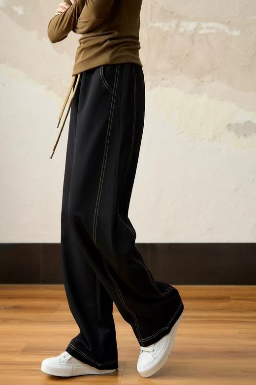 摩登牛仔镰刀神裤老钱风显瘦酷酷时髦加绒裤 商品图10