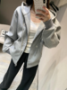 驴家24Fw秋冬新品灰色拉链连帽卫衣（U） 商品缩略图8