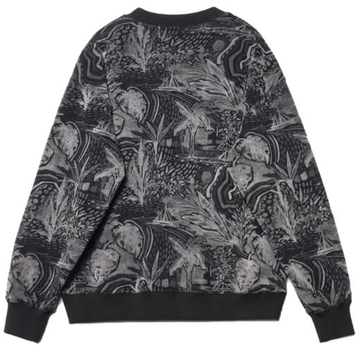 WY35新款热带海滩素描感印花卫衣男女秋季休闲宽松时尚长袖上衣 商品图4