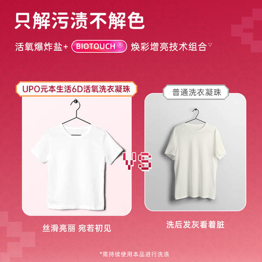 【全新升级！】元本生活 6D活氧香氛洗衣凝珠 76颗/桶 下单两桶赠6D活氧香氛洗衣凝珠2颗/袋*2 6效合一，12倍洁净，99%除螨 商品图12