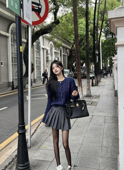 PoLo/拉夫劳伦出口订单区别市场货！25早春新款精致的刺绣小马经典logo扭麻花织法开衫（U） 商品图12