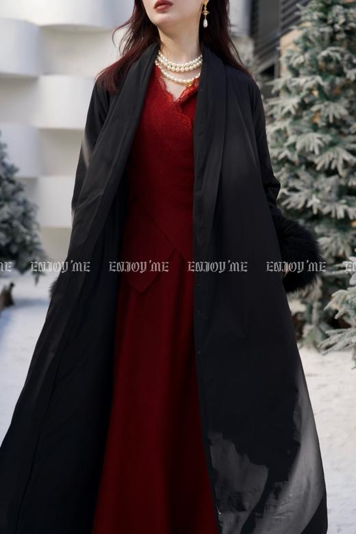 【门店同款】ENJOY冬季从“绒”冬日V领系带长款羽绒服 160444743 商品图6