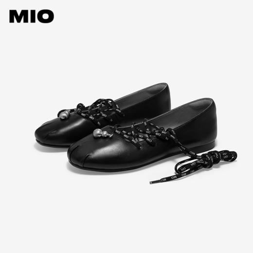 MIO米奥优雅甜美玛丽珍芭蕾舞鞋羊皮革圆头系带单鞋M251440829 商品图2